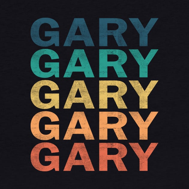 Gary Name T Shirt - Gary Vintage Retro Name Gift Item Tee by henrietacharthadfield